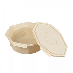 Disposable Corn Starch Plastic Food Container Kids Lunch Box for Restaurants