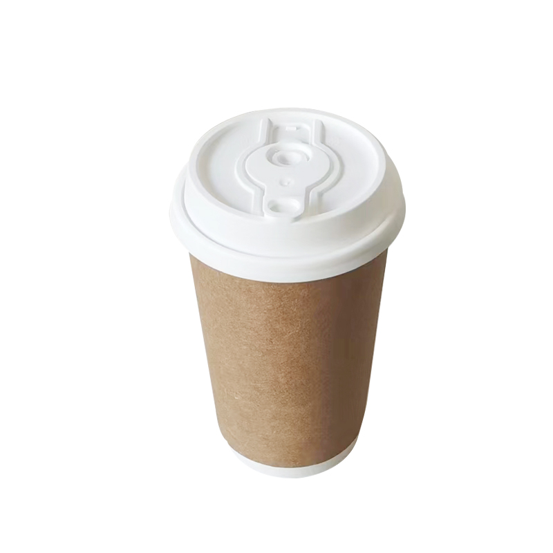 Biodegradable Hot Beverage Paper Containers with Lids