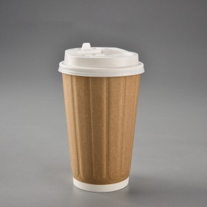 Biodegradable Hot Beverage Paper Containers with Lids